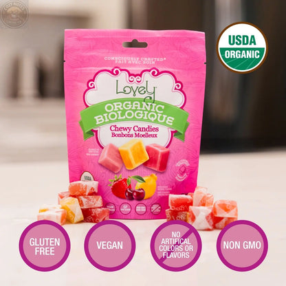 Organic Chewy Candies Lovely Candy Company