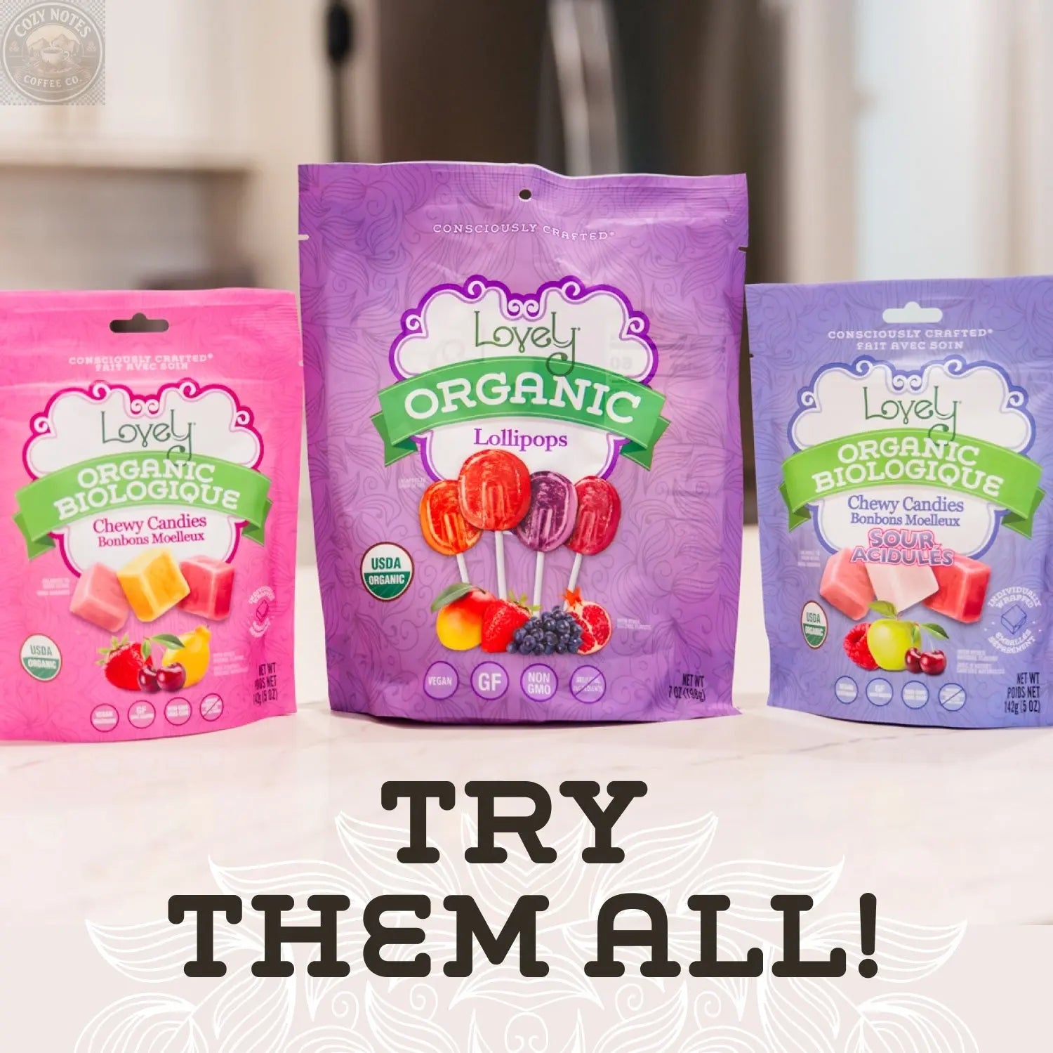 Organic Sour Chewy Candies Lovely Candy Company