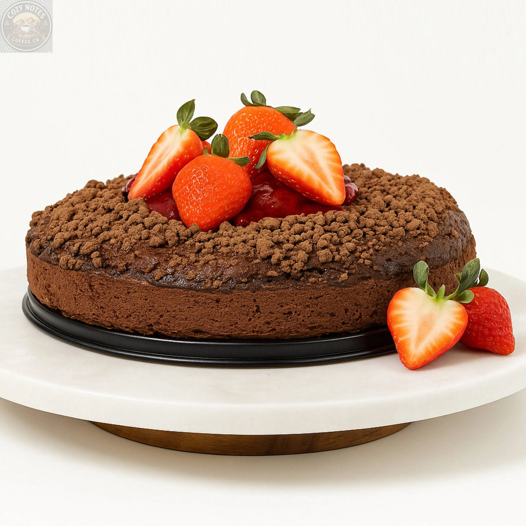 Andy Anand Chocolate Strawberry Cake, 9-Inch, 2.5 lb – Freshly Baked, Rich Chocolate & Strawberry, No Preservatives, Birthday Gift Box Andyanand