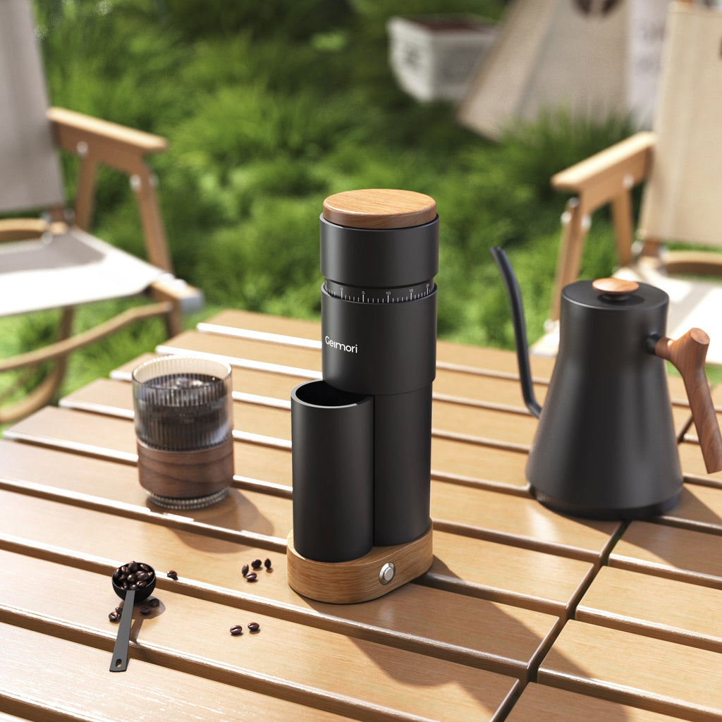 Geimori T38 Plus Electric Coffee Grinder | Compact Plug-in Grinder