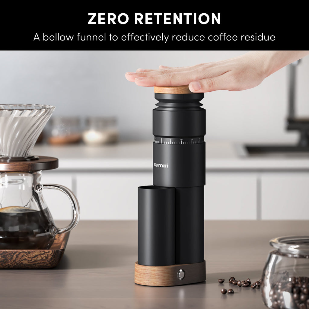 Geimori T38 Plus Electric Coffee Grinder | Compact Plug-in Grinder