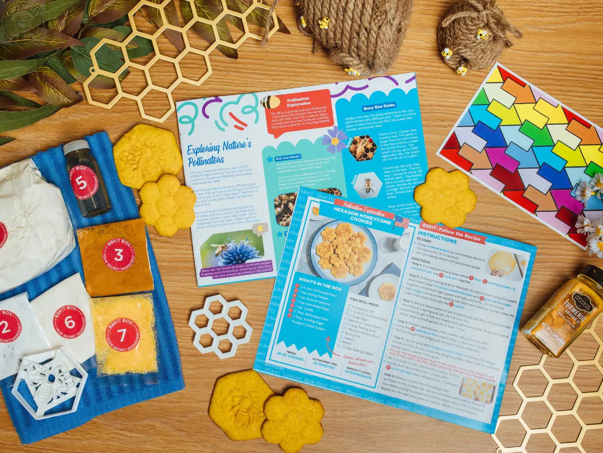 Hexagon Honeycomb Cookies Activity Kit BāKIT Box