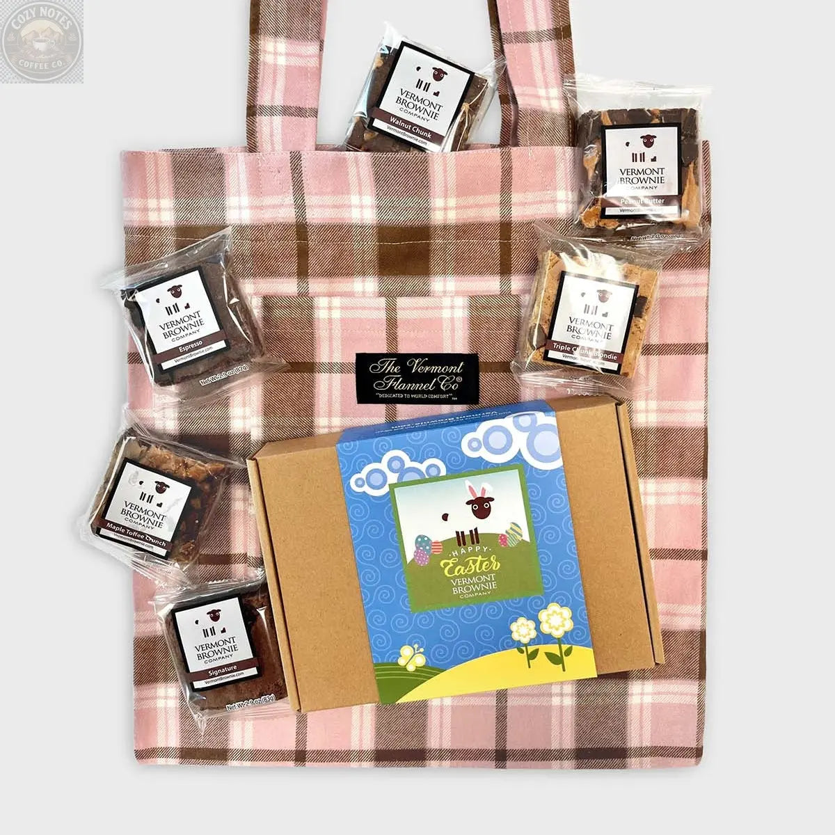 Vermont Flannel & Vermont Brownie Gift Bag - Morrill Mauve Vermont Brownie Company