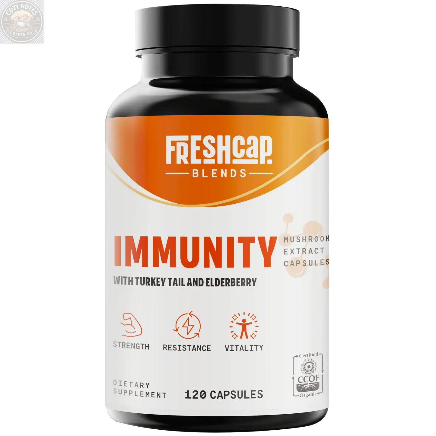 Immunity Blend Capsules, 120 count FreshCap Mushrooms