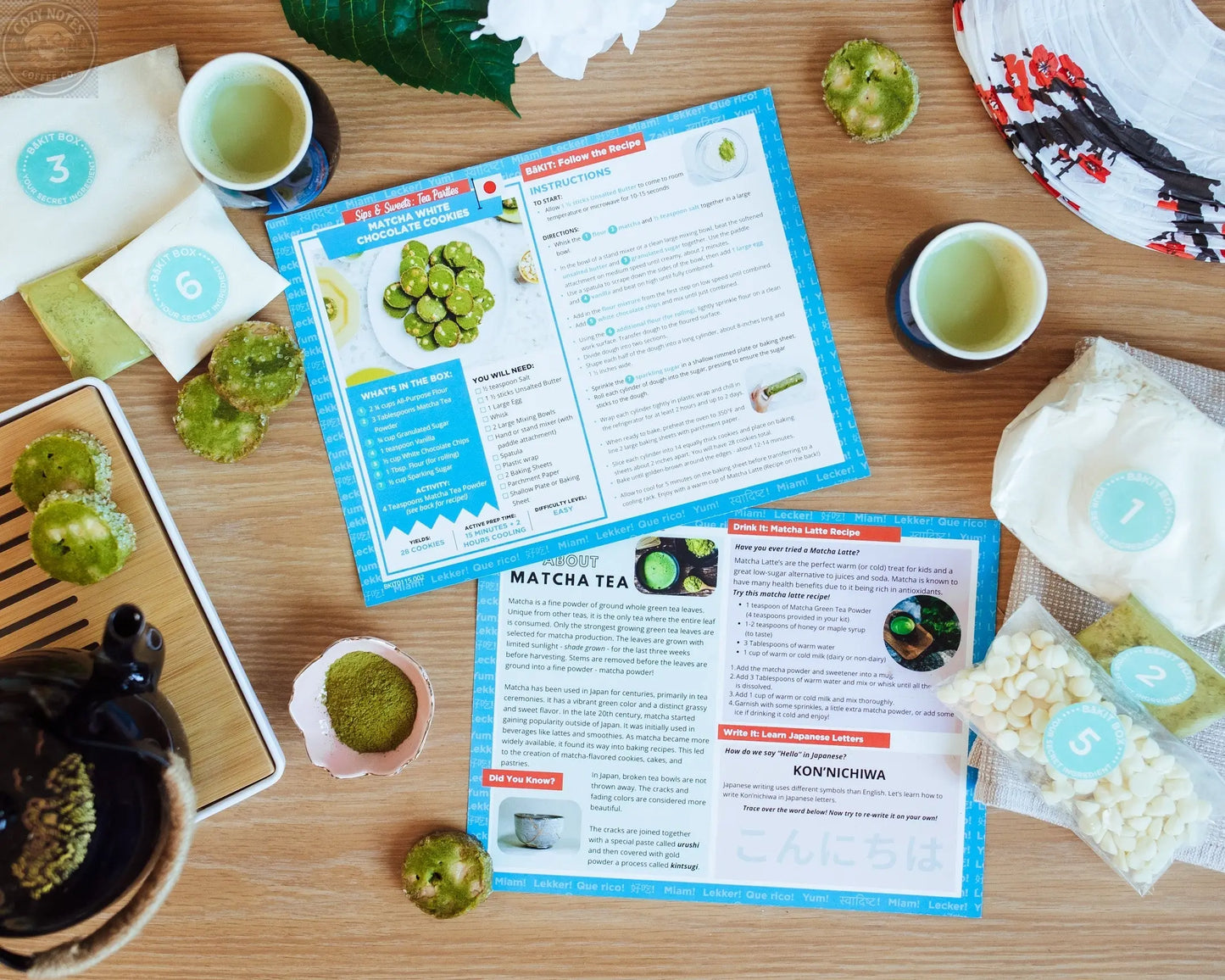 Japanese Matcha Cookies Activity Kit BāKIT Box