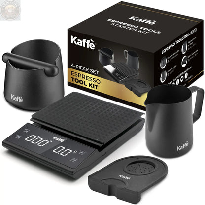 Espresso Starter Kit (Knock Box, Coffee Scale, Tamper Mat, Milk Pitcher), KF1190 Kaffe Products