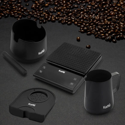 Espresso Starter Kit (Knock Box, Coffee Scale, Tamper Mat, Milk Pitcher), KF1190 Kaffe Products
