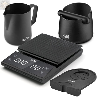 Espresso Starter Kit (Knock Box, Coffee Scale, Tamper Mat, Milk Pitcher), KF1190 Kaffe Products