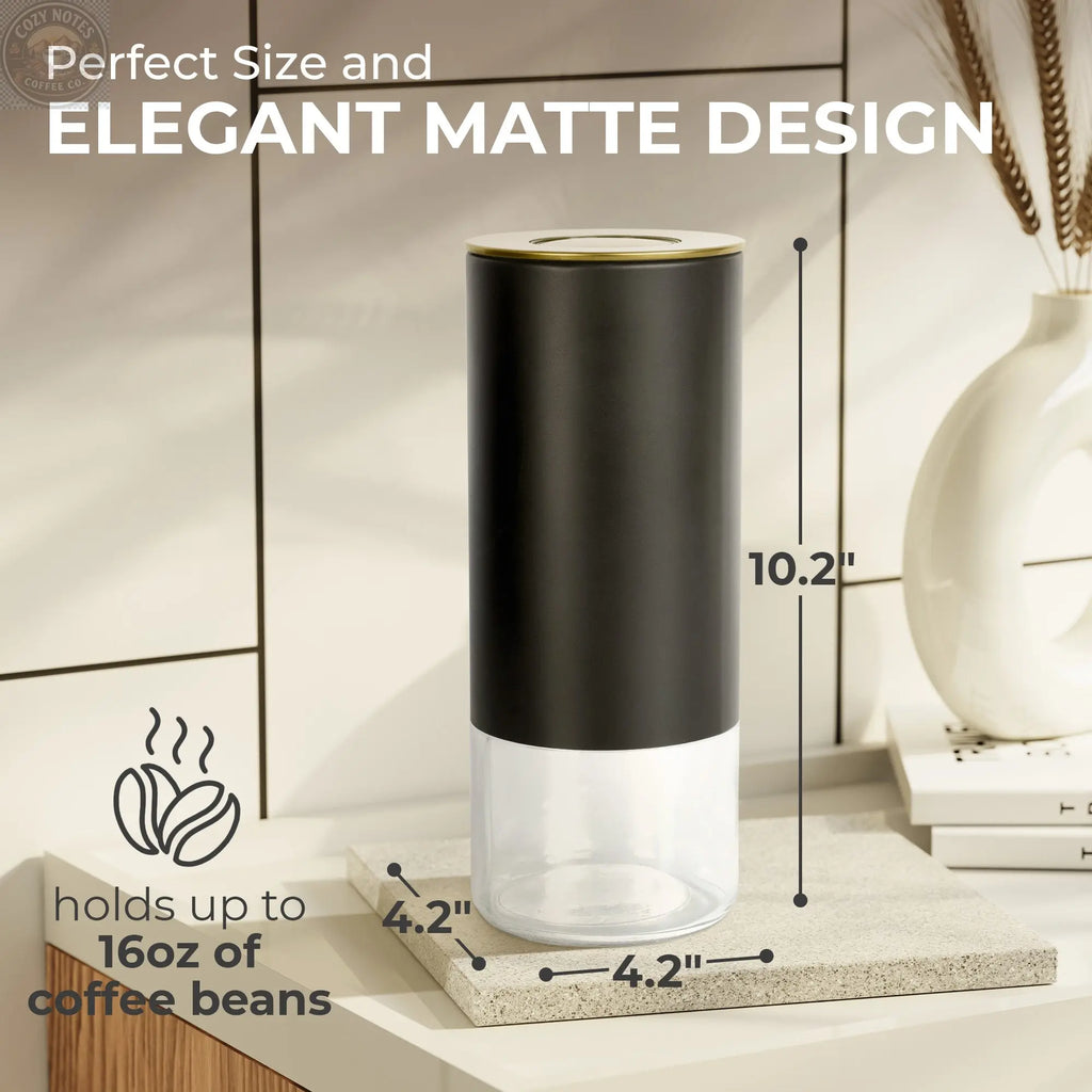 16oz Round Glass Storage Container, KF3032G Kaffe Products