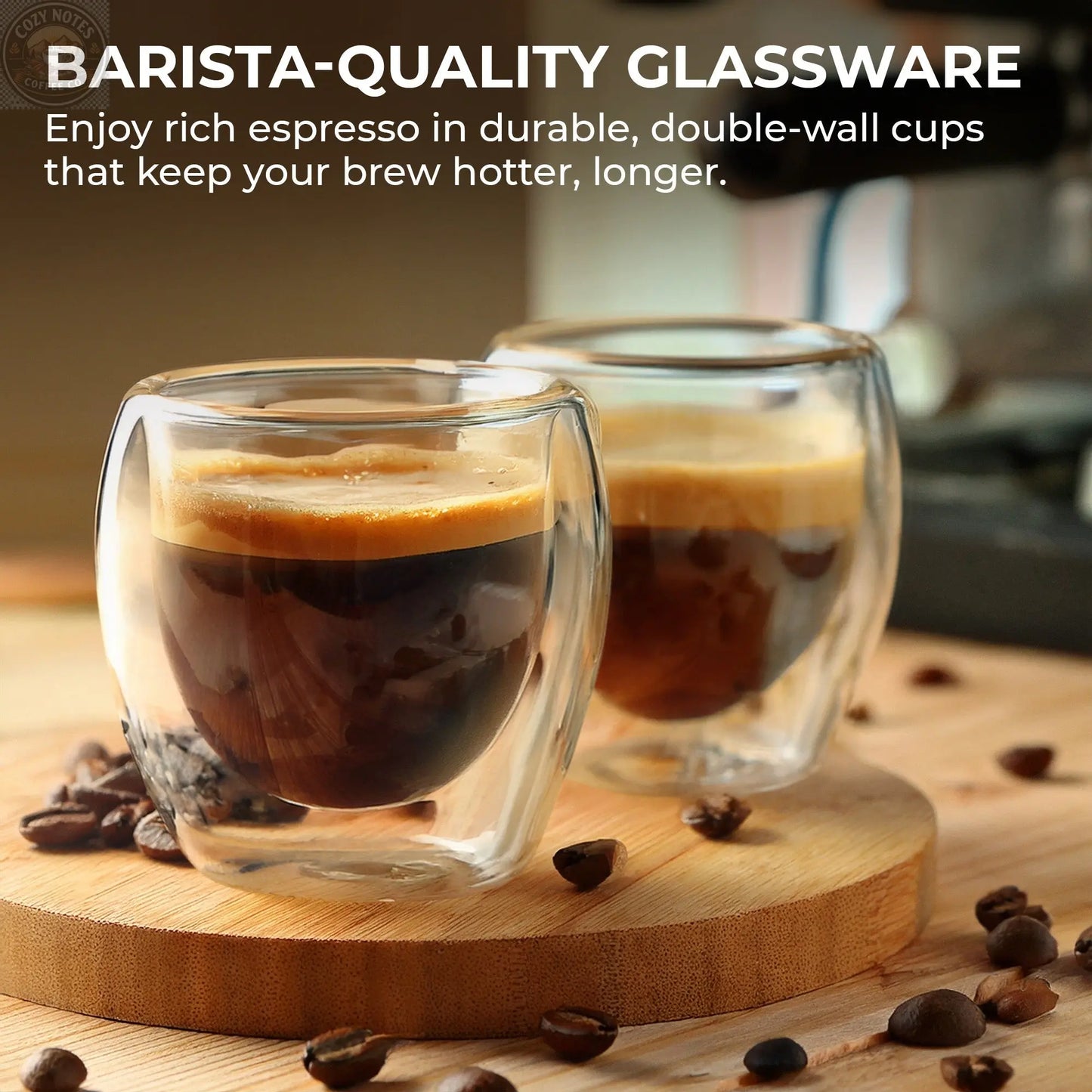 3oz Espresso Cup Set, KF4040 Kaffe Products