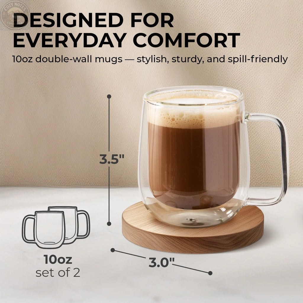 10oz Coffee Mug Set, KF4041 Kaffe Products