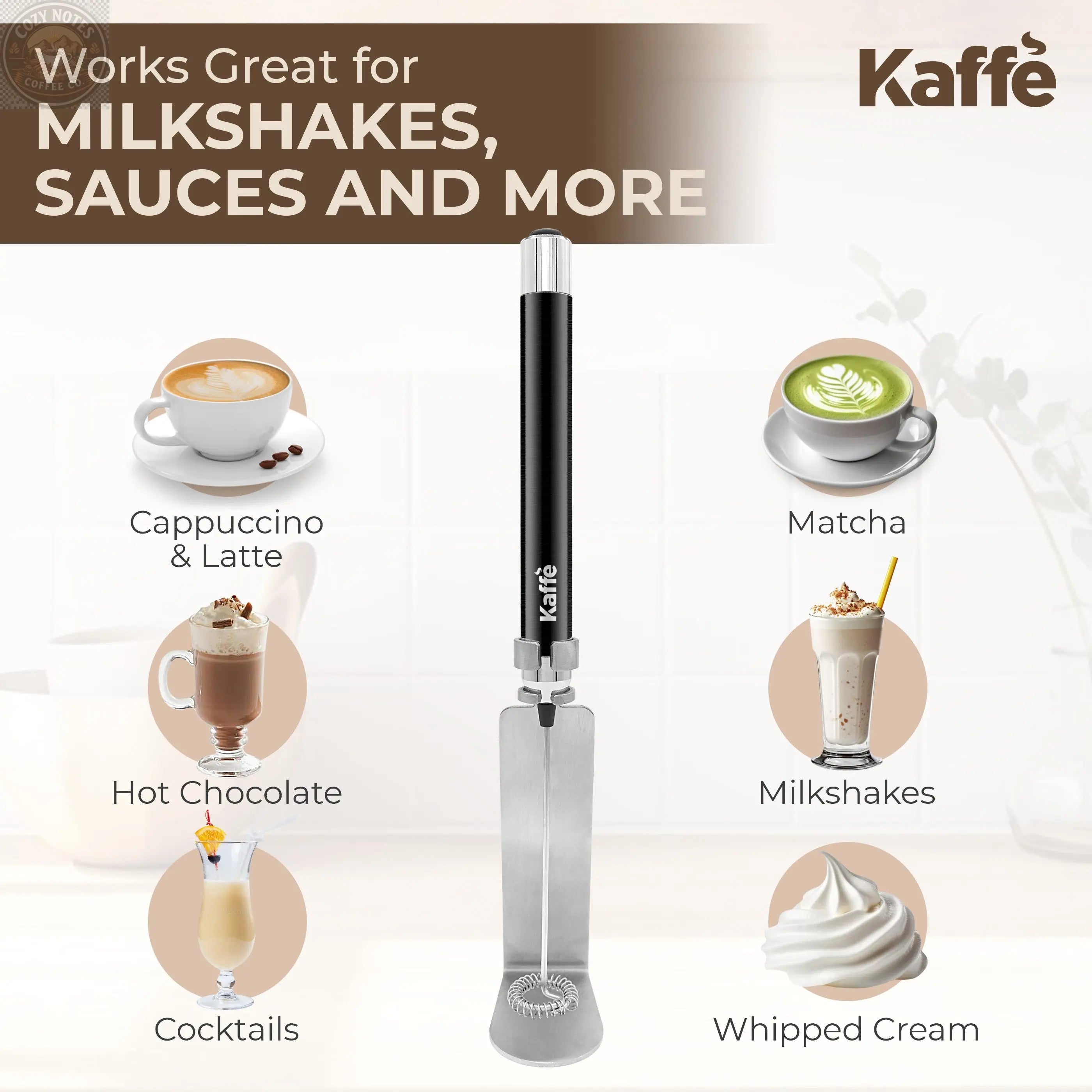 Handheld Milk Frother, KF6010 Kaffe Products