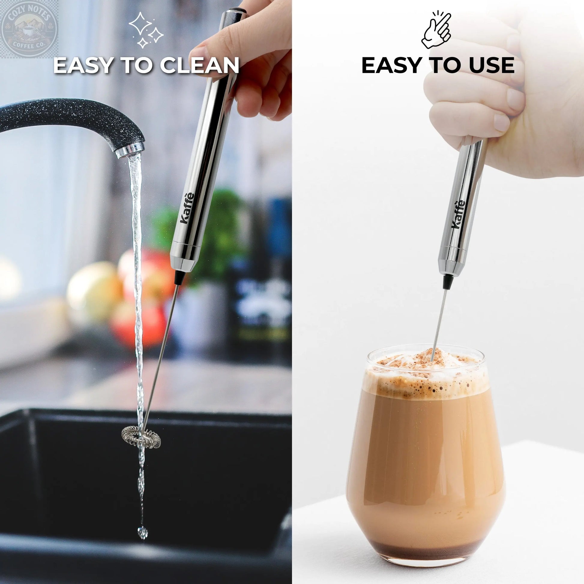 Handheld Milk Frother, KF6020NS Kaffe Products