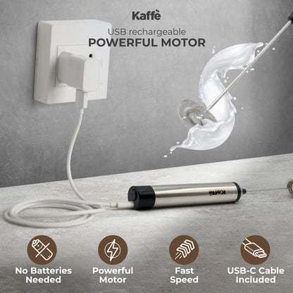 Handheld Milk Frother (USB Rechargeable), KF6022NS Kaffe Products