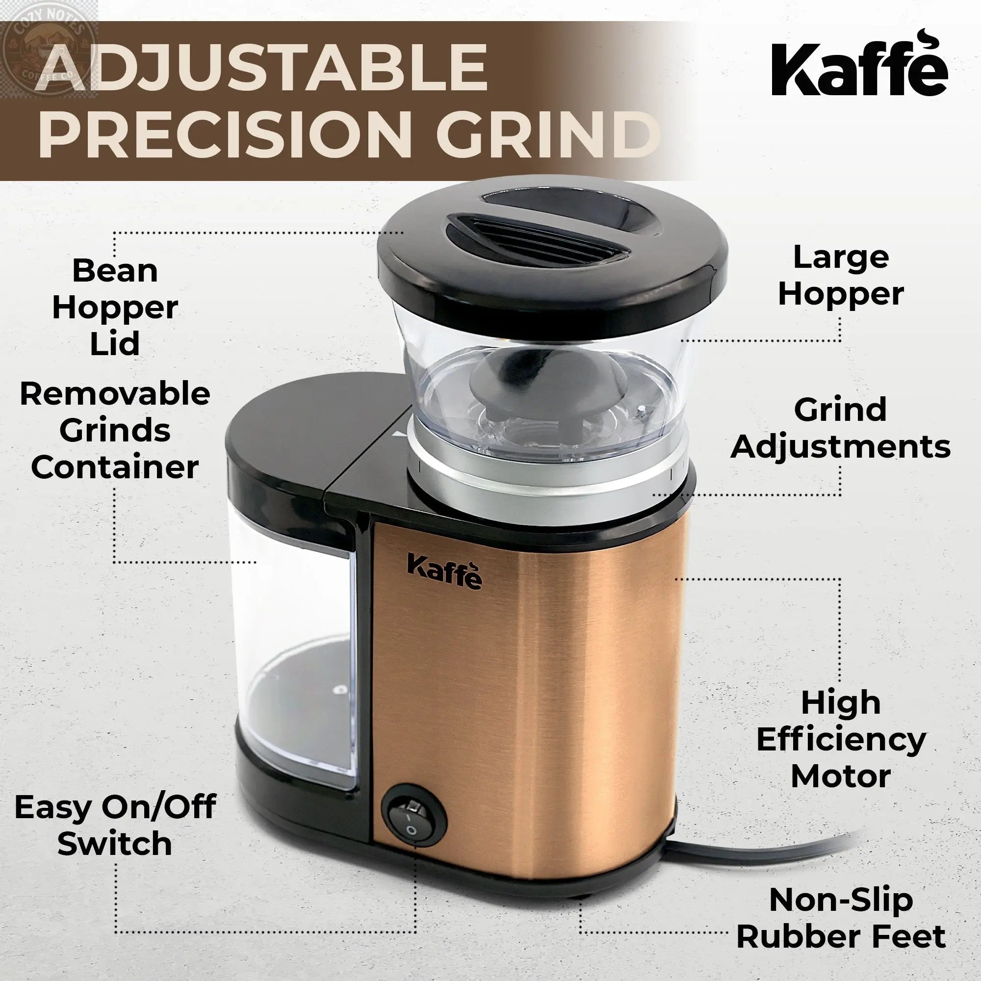 Burr Coffee Grinder, KF8023 Kaffe Products