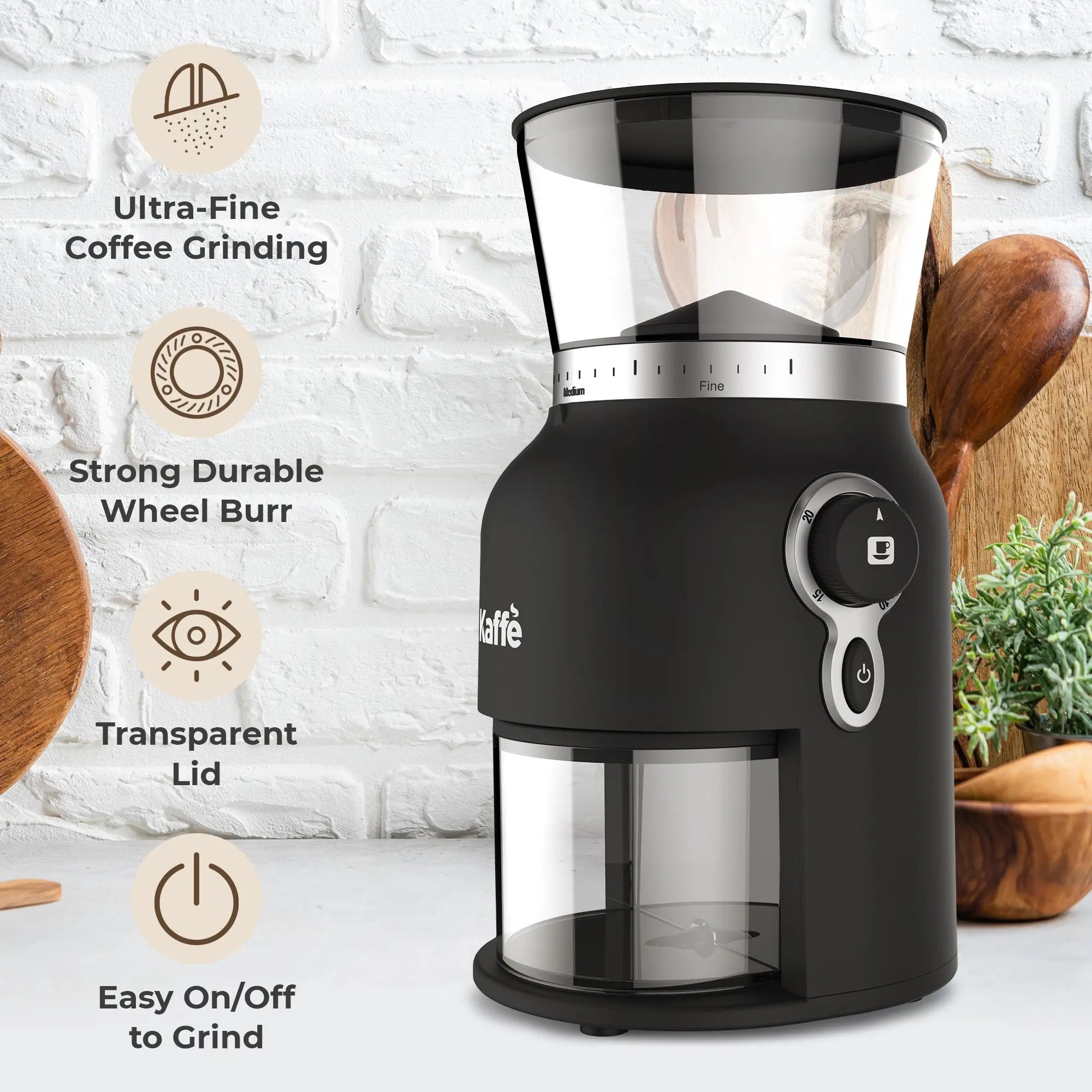 Conical Burr Coffee Grinder, KF8150 Kaffe Products