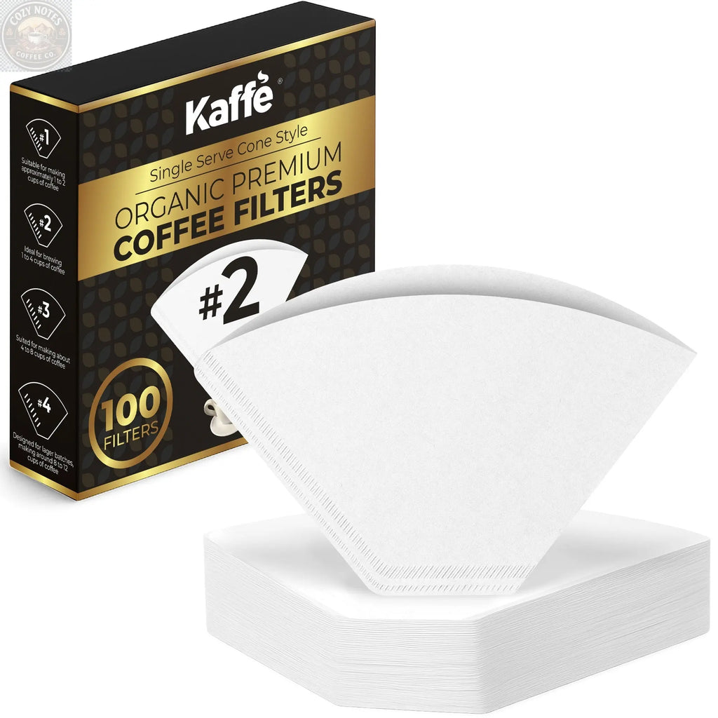 Organic Premium Coffee Filters #2, KFCF02W Kaffe Products
