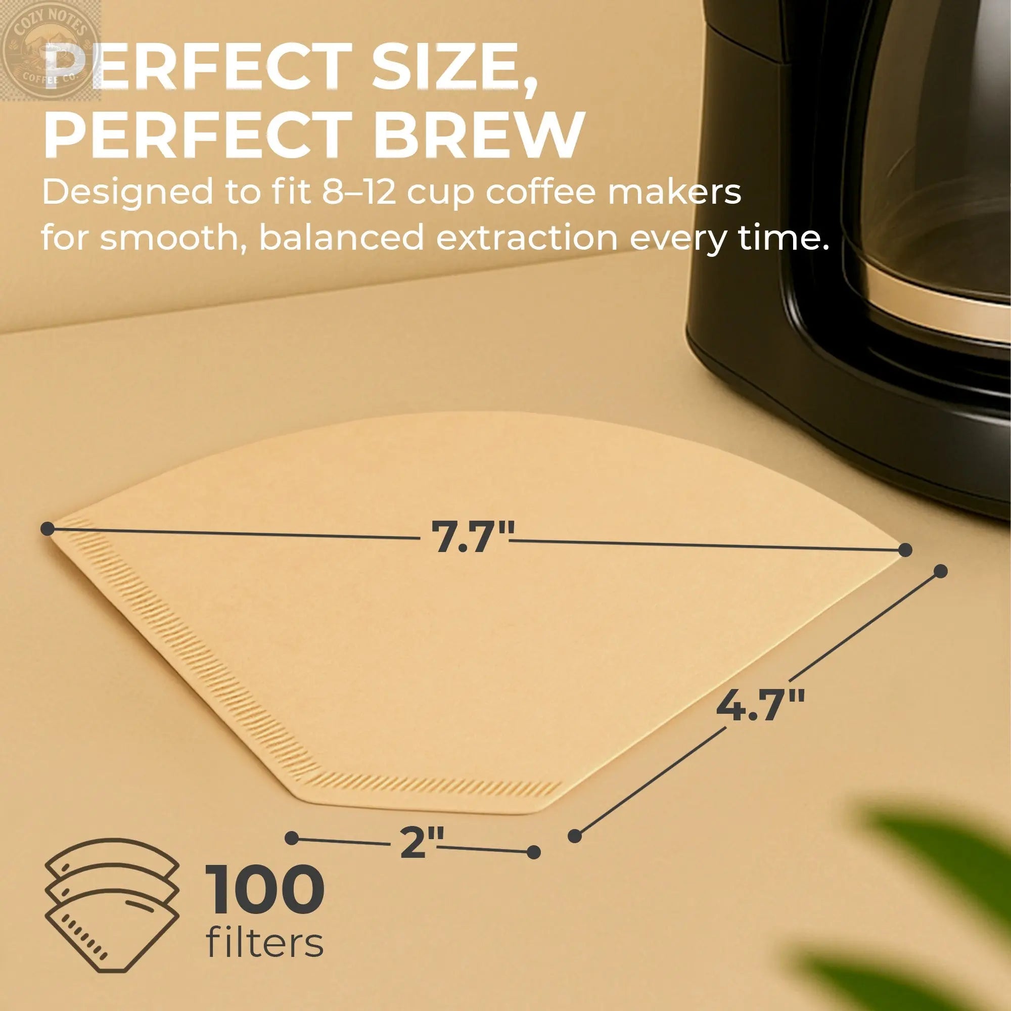 Organic Premium Coffee Filters #4, KFCF04B Kaffe Products