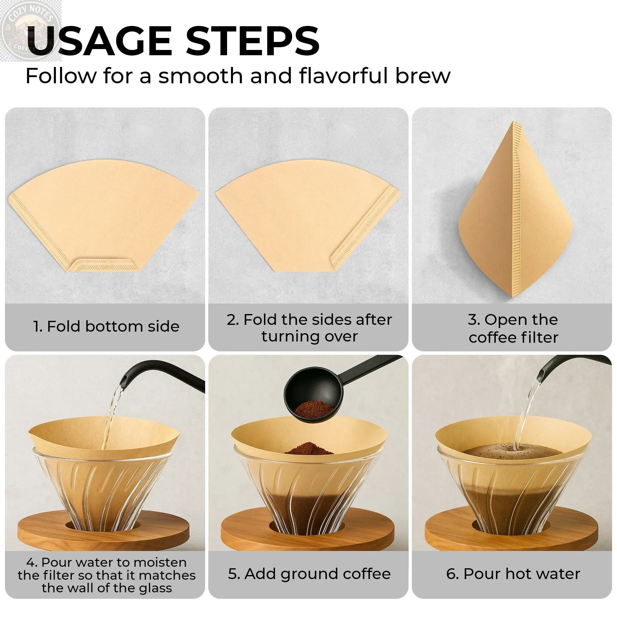 Organic Premium Coffee Filters #4, KFCF04B Kaffe Products