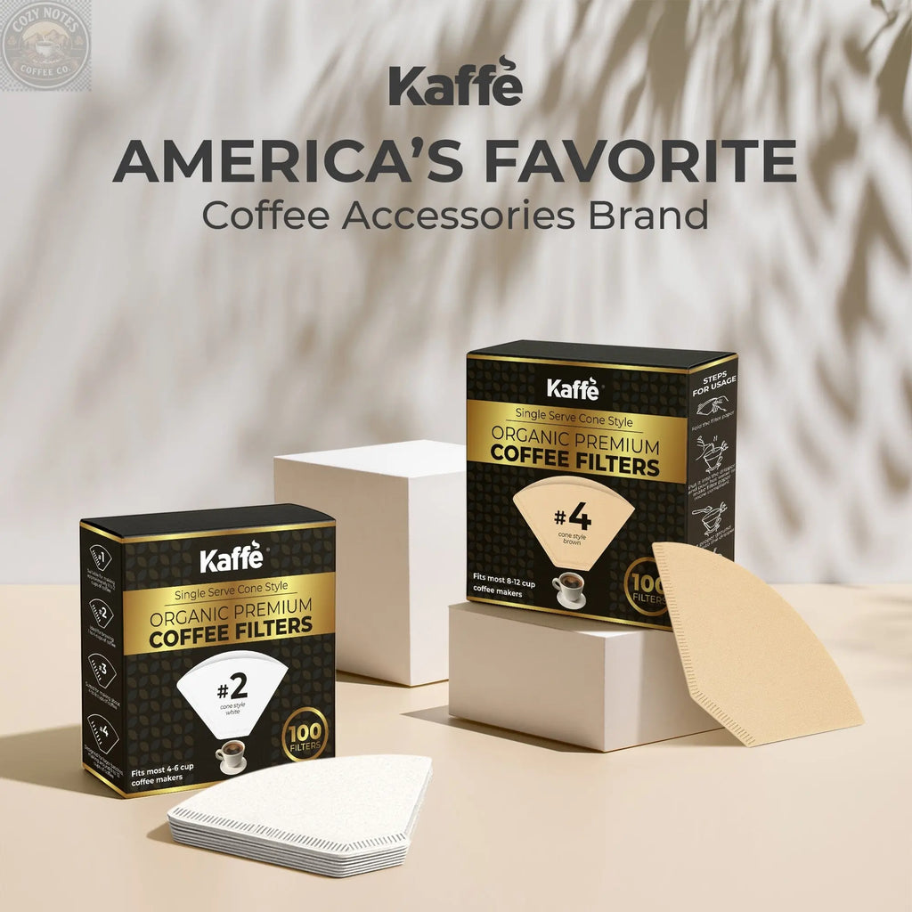 Organic Premium Coffee Filters #4, KFCF04B Kaffe Products