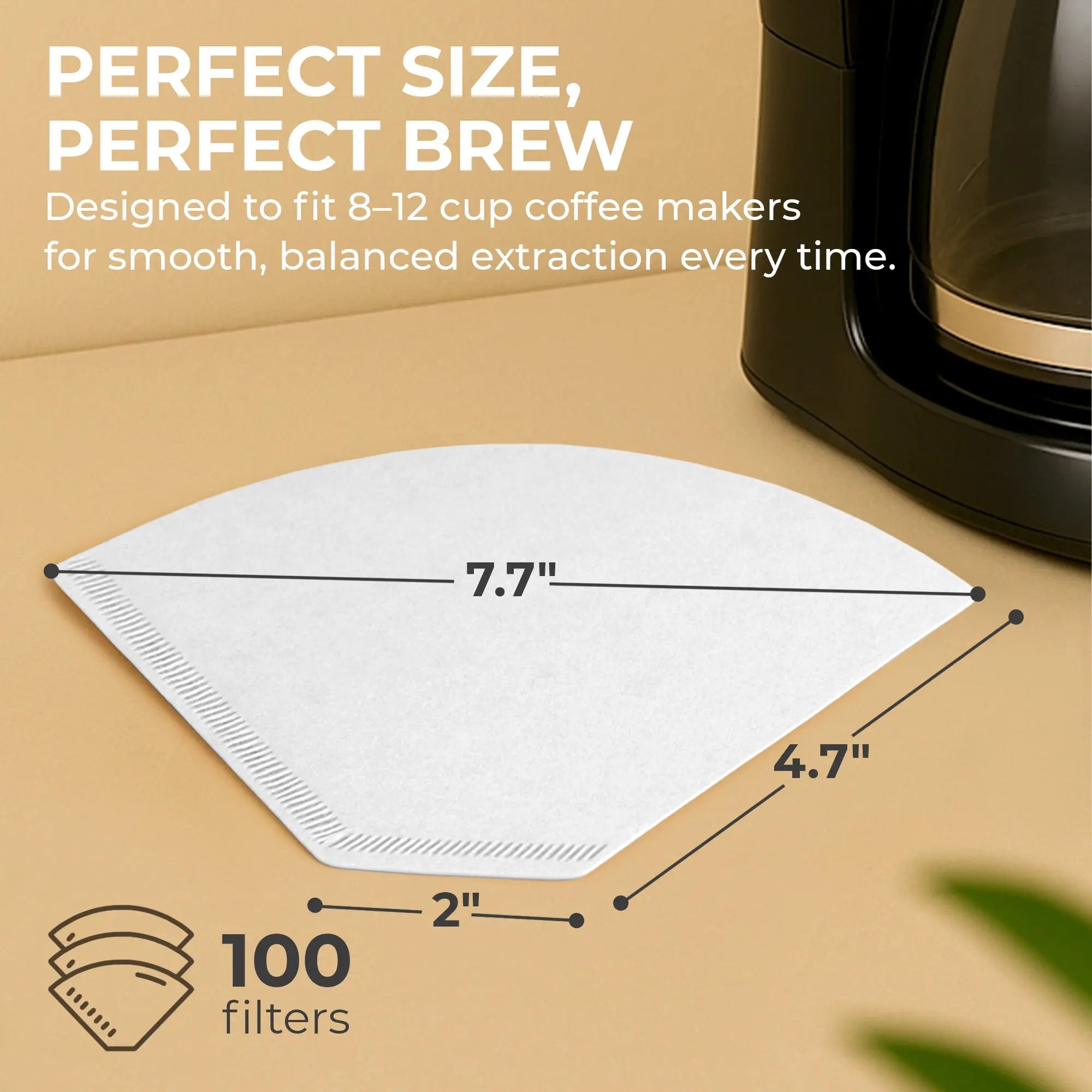 Organic Premium Coffee Filters #4, KFCF04W Kaffe Products