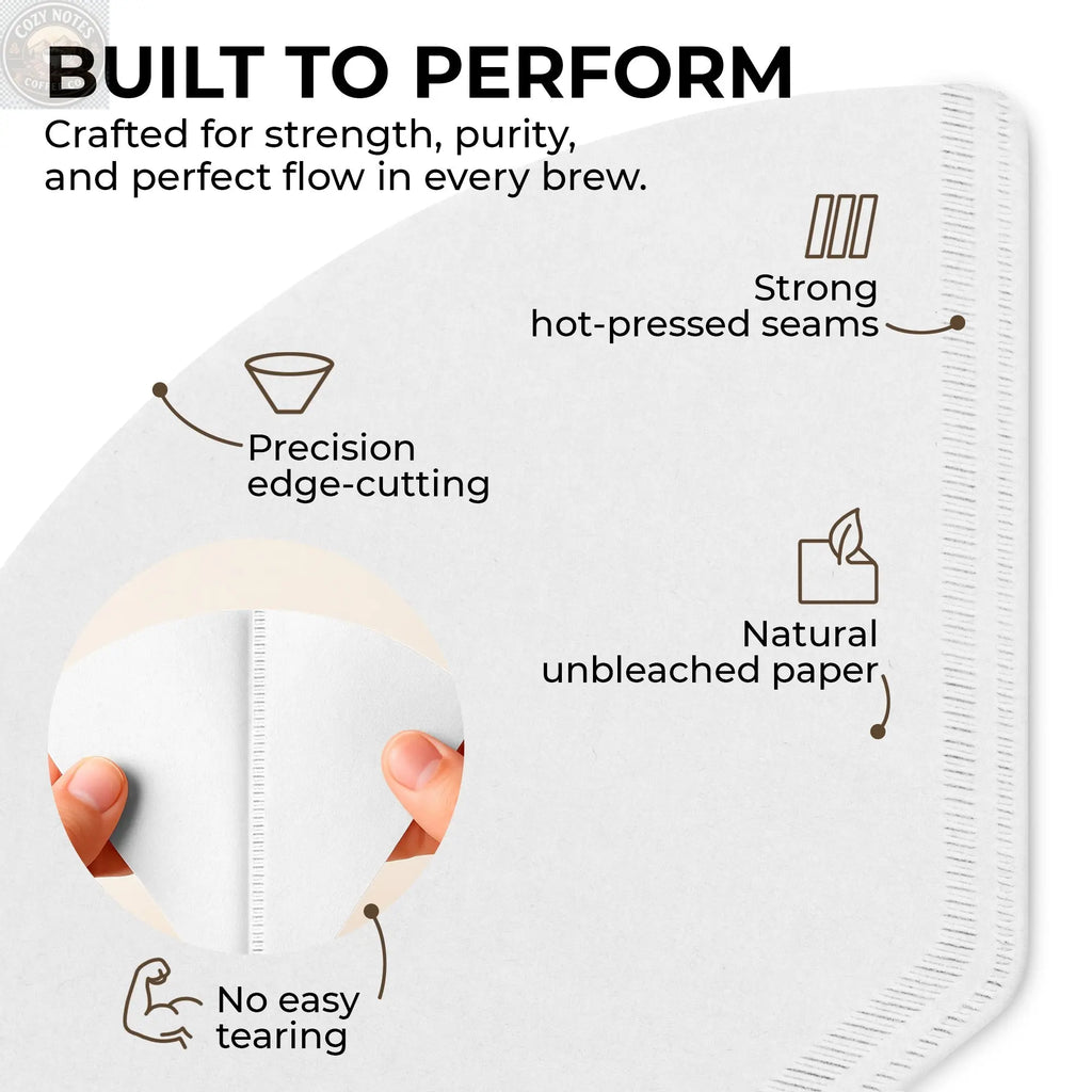 Organic Premium Coffee Filters #4, KFCF04W Kaffe Products