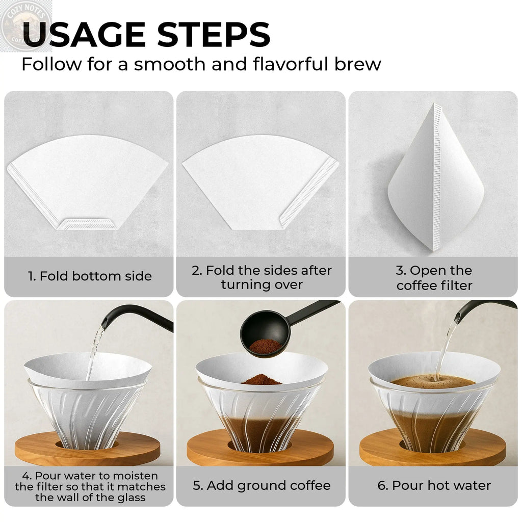 Organic Premium Coffee Filters #4, KFCF04W Kaffe Products
