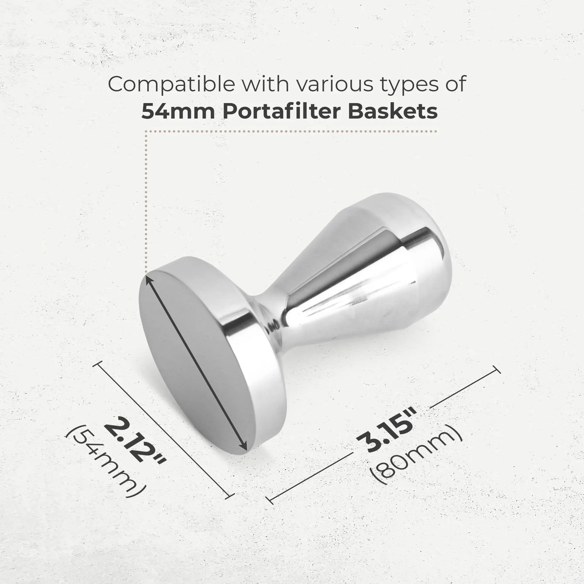 Espresso Tamper, 54mm, KFCT01-54 Kaffe Products