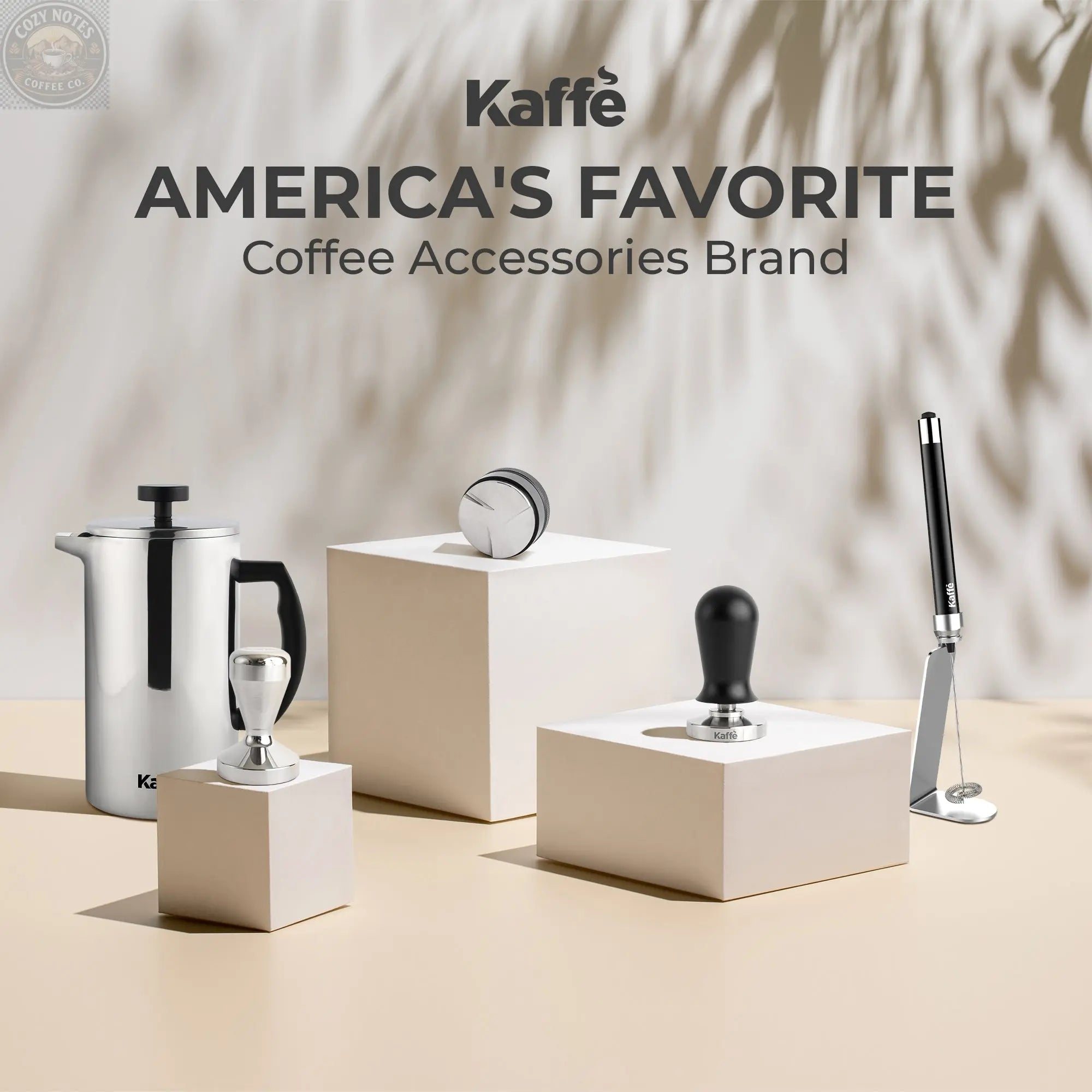 Espresso Tamper with Spring, 54mm, KFCT02-54 Kaffe Products