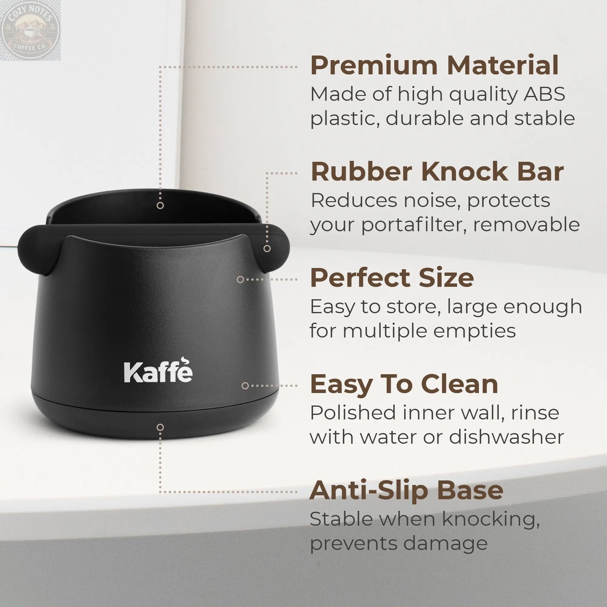 Espresso Knock Box, KFKB01 Kaffe Products