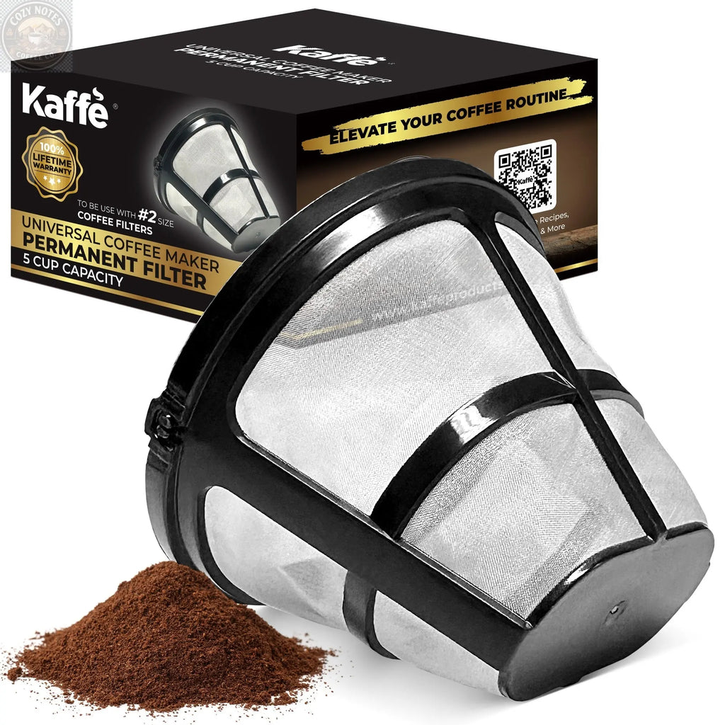 Universal Replacement Coffee Filter for 5-Cup Coffee Makers, KFPF05 Kaffe Products