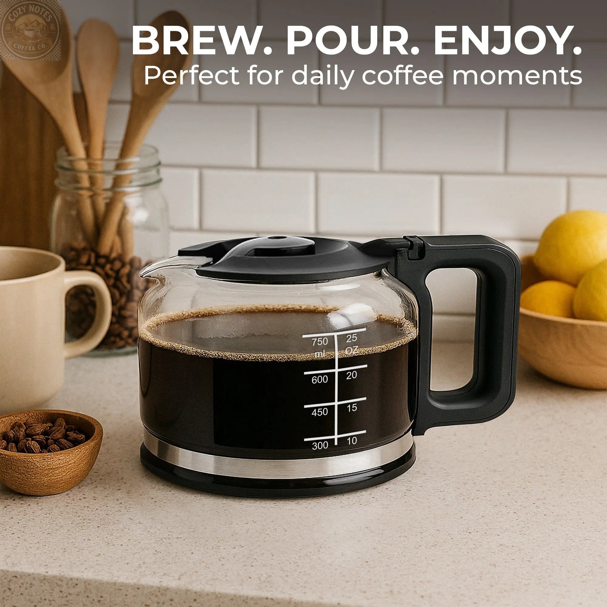 Universal Replacement Coffee Carafe (5-Cup), KFRC05 Kaffe Products