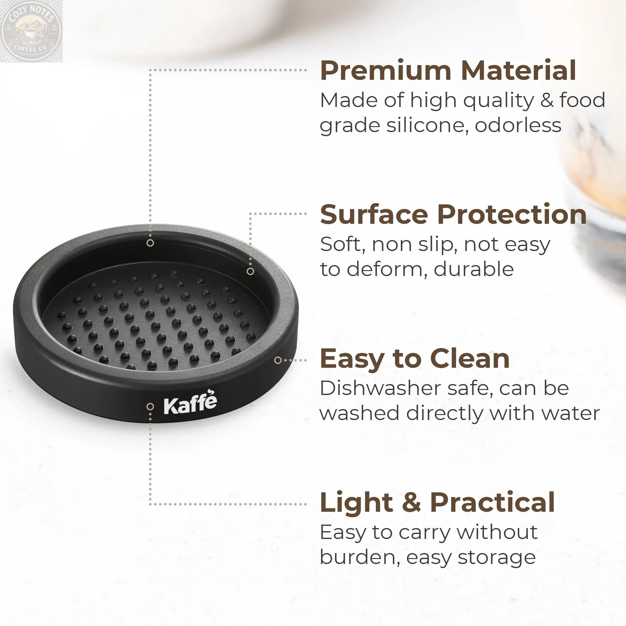 Espresso Tamping Mat, KFTM01 Kaffe Products