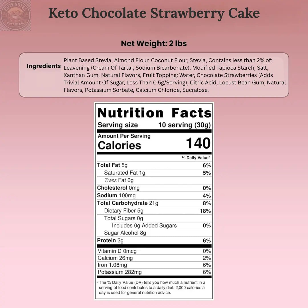 Andy Anand Sugar-Free Keto Chocolate Strawberry Cake, 9-Inch, 2 lb – Low-Carb, Delicious & Decadent, Diabetic-Friendly Birthday Gift Box Andyanand