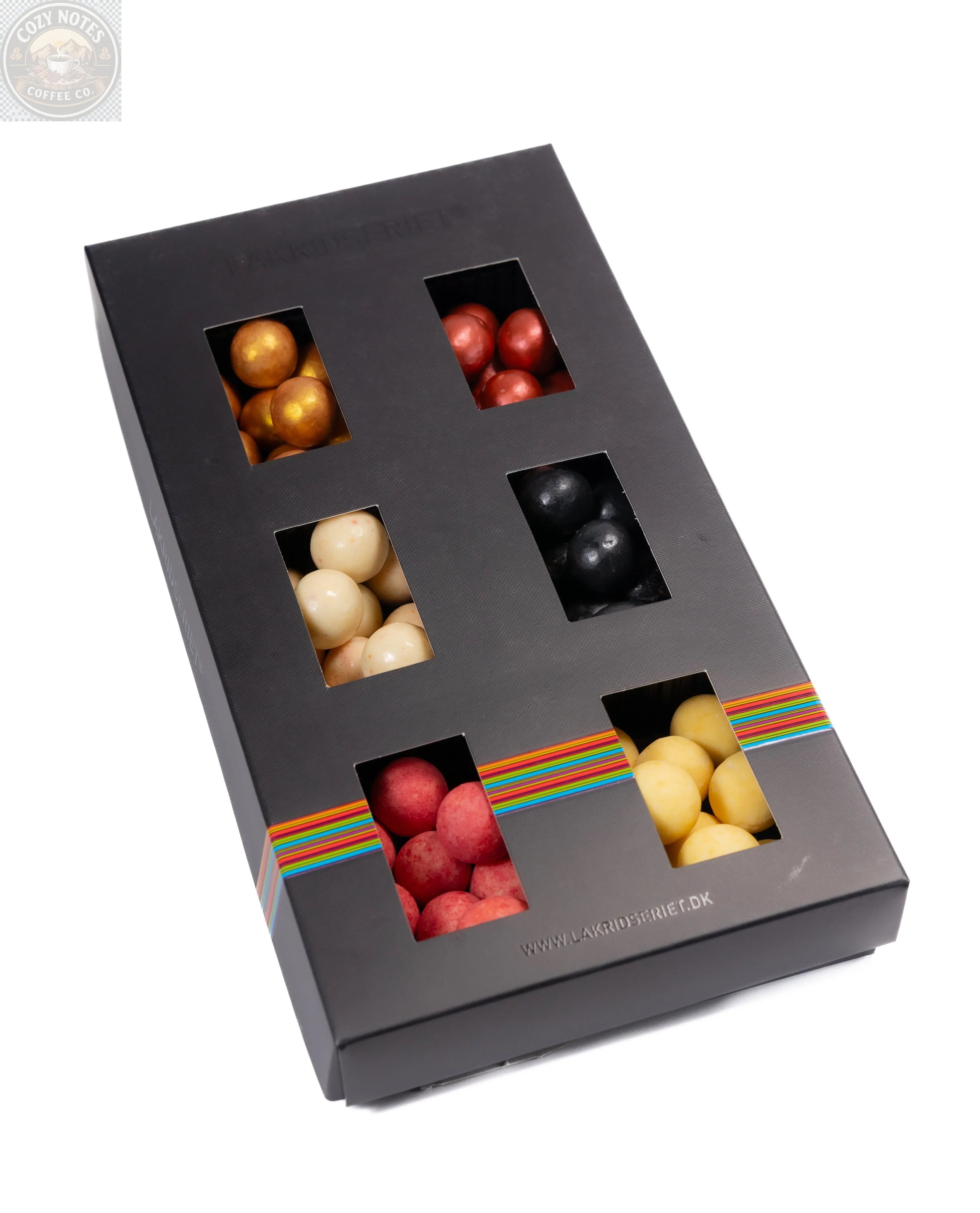Andy Anand Chocolate Covered Gourmet Licorice, 6 Flavors, 10.5 oz – Made in Denmark, European Collection, Birthday & Holiday Gift Box Andyanand