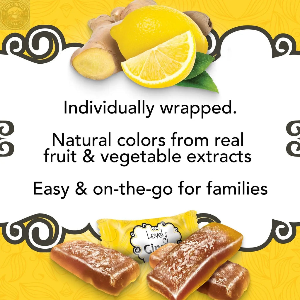 Lemon Ginger Chews Lovely Candy Company