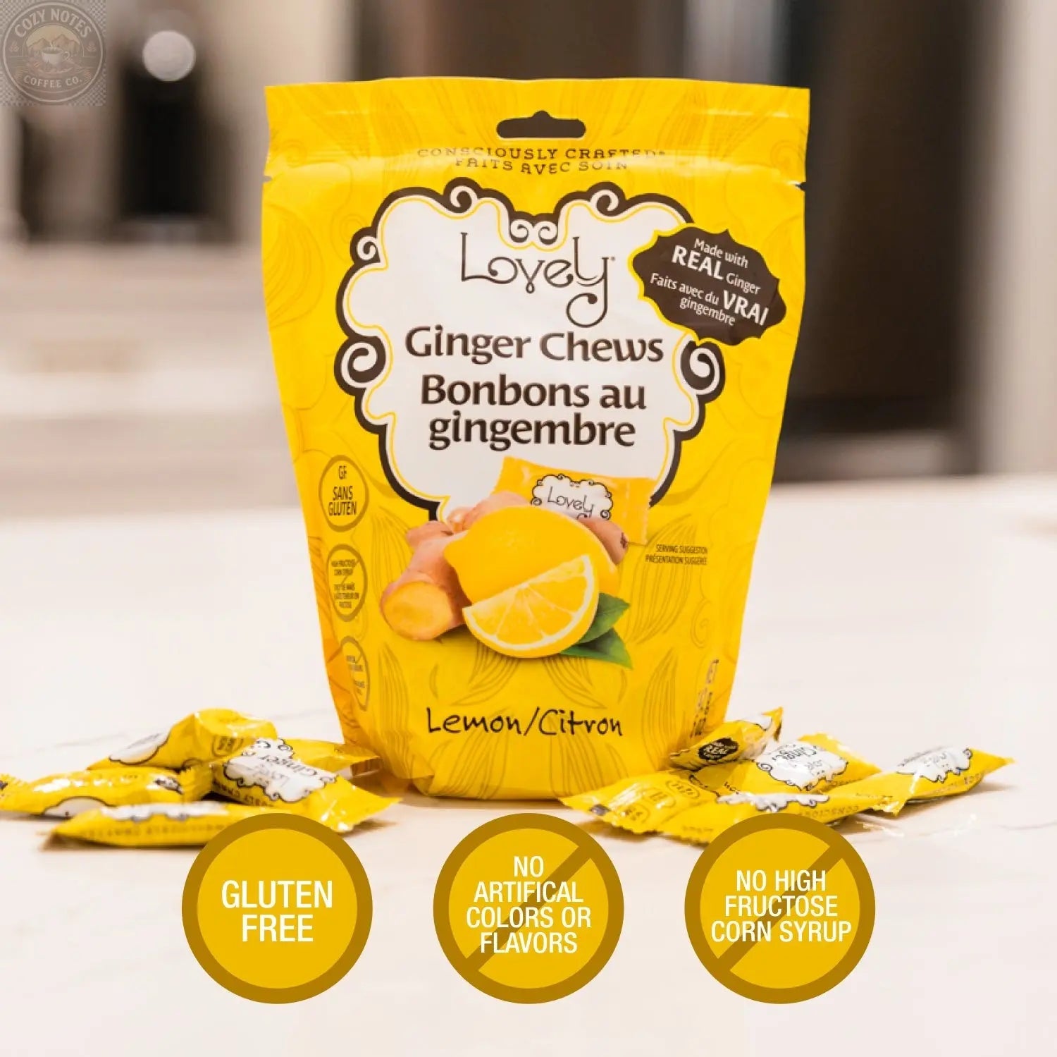 Lemon Ginger Chews Lovely Candy Company