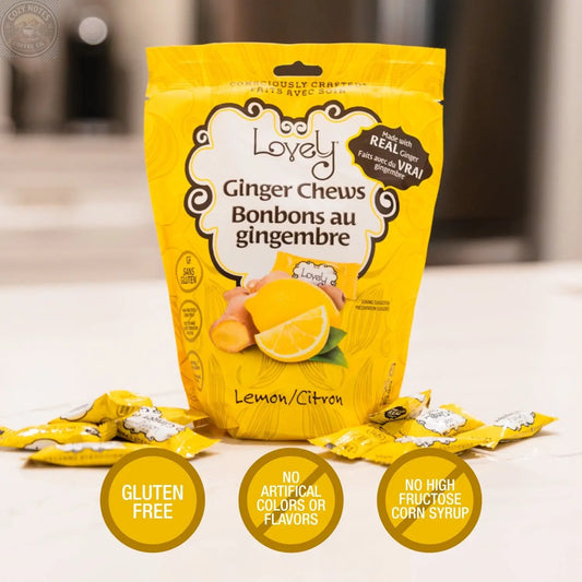 Lemon Ginger Chews Lovely Candy Company