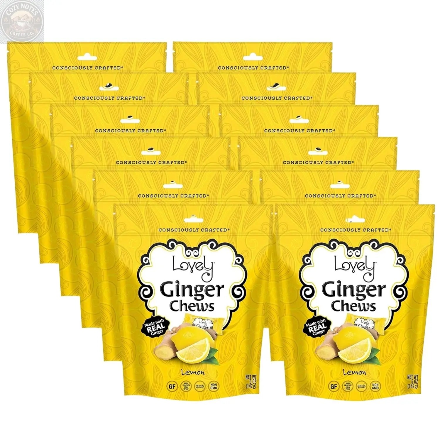 Lemon Ginger Chews Lovely Candy Company