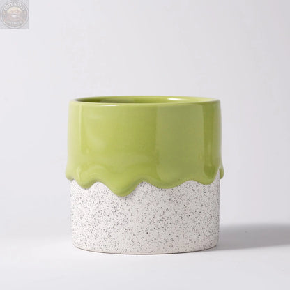 Squat Cylinder Drippy Pots