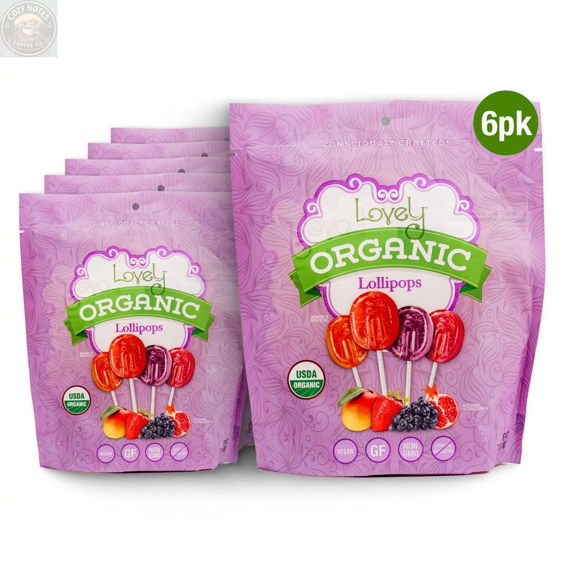 Organic Lollipops Lovely Candy Company
