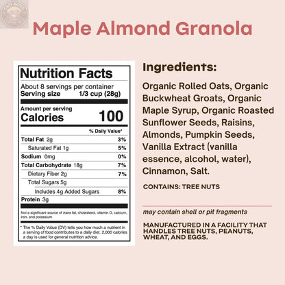 Maple Almond Granola Rooted Living