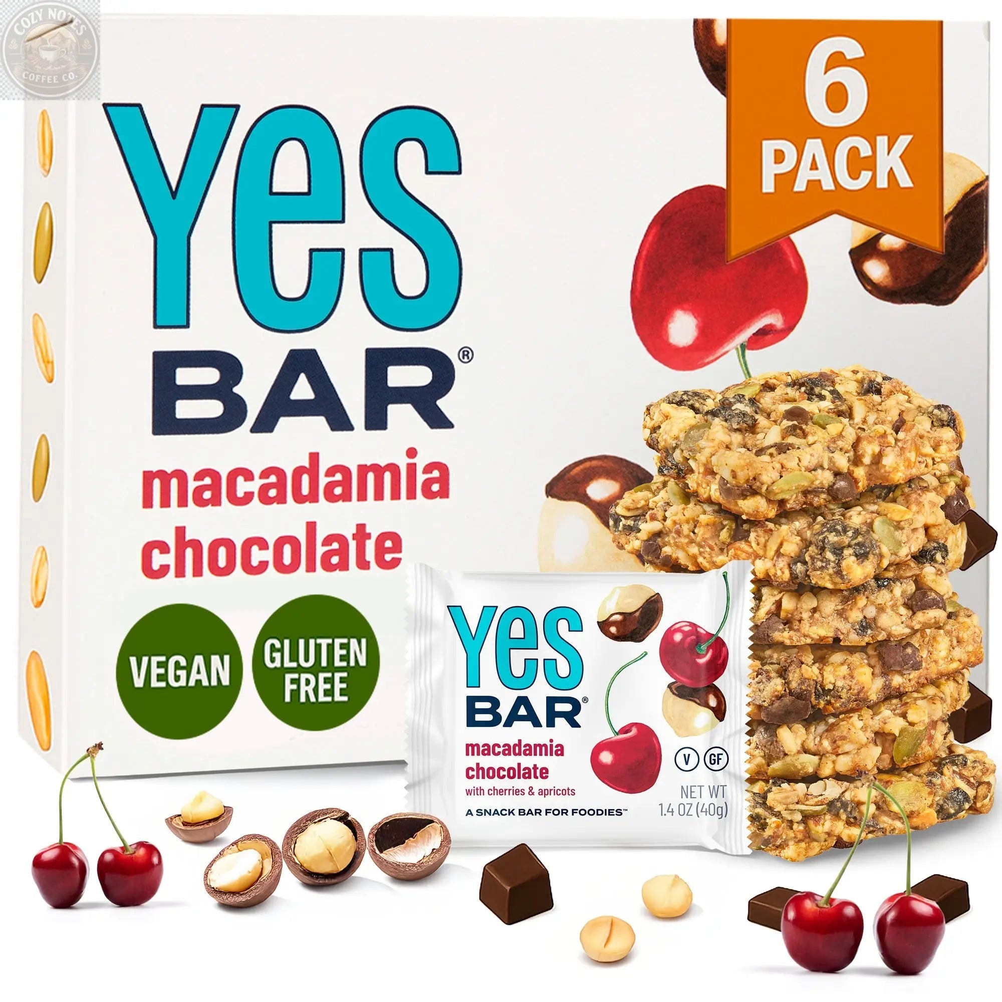 Macadamia Chocolate Six Pack YES BAR®