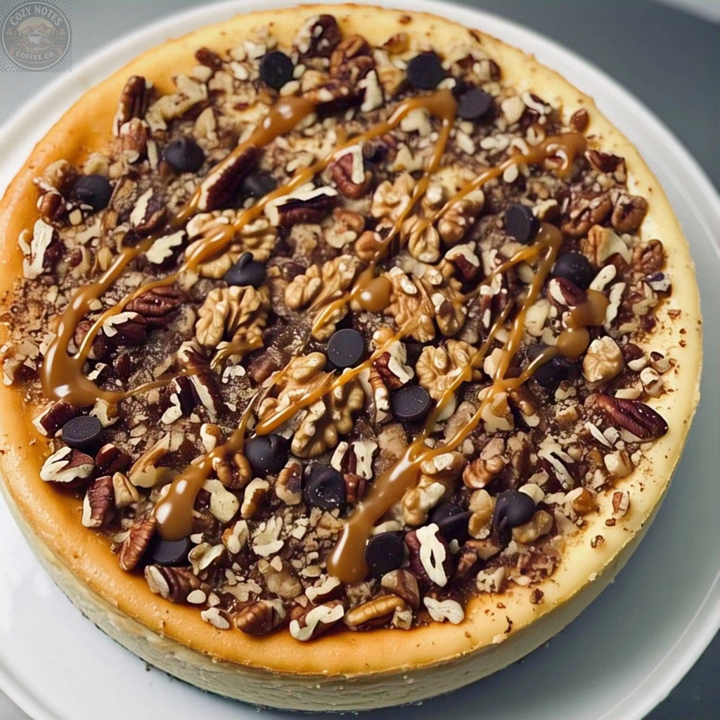 Andy Anand Sugar-Free Turtle Cheesecake, 9-Inch, 2 lb – Caramel, Pecans & Dark Chocolate, Diabetic-Friendly, California Cream Cheese Gift Andyanand