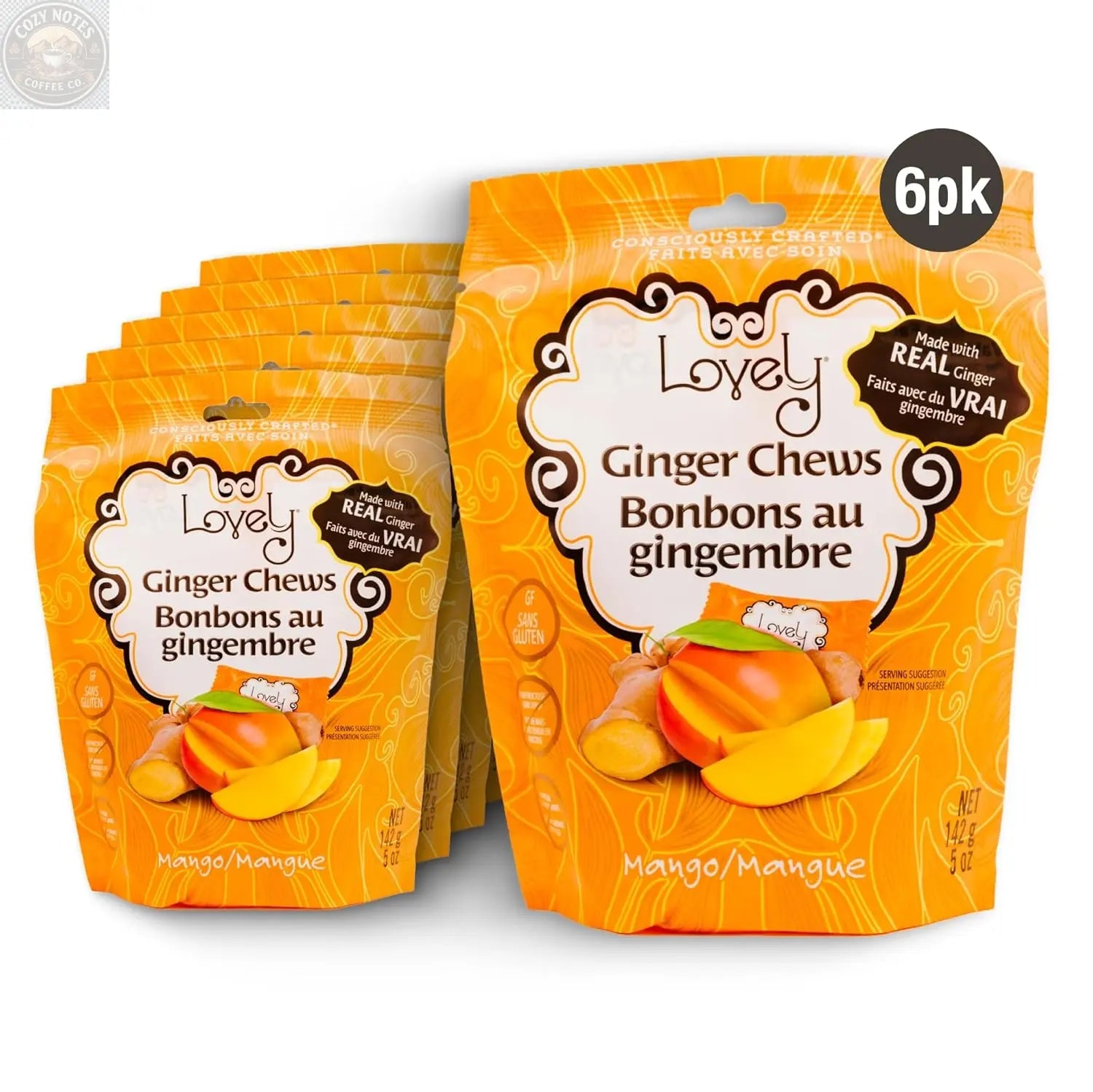Mango Ginger Chews Lovely Candy Company