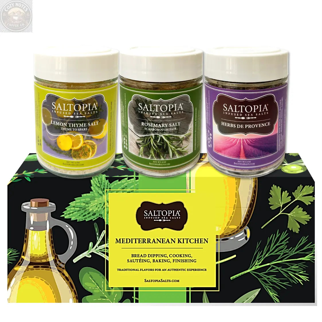 Mediterranean Kitchen Gift Set SALTOPIA Infused Sea Salts