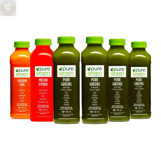 Pure Hardcore, Cold Pressed Juice 6pk Pure Green
