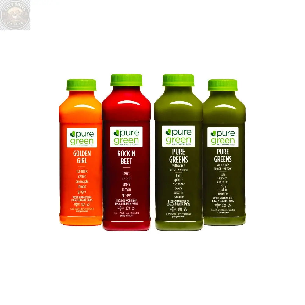 Juice 'Til Dinner, Cold Pressed Juice 4pk Pure Green
