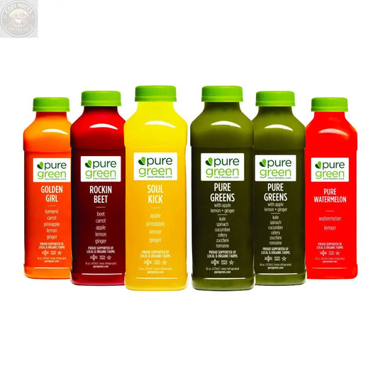 Pure Basic, Cold Pressed Juice 6pk Pure Green