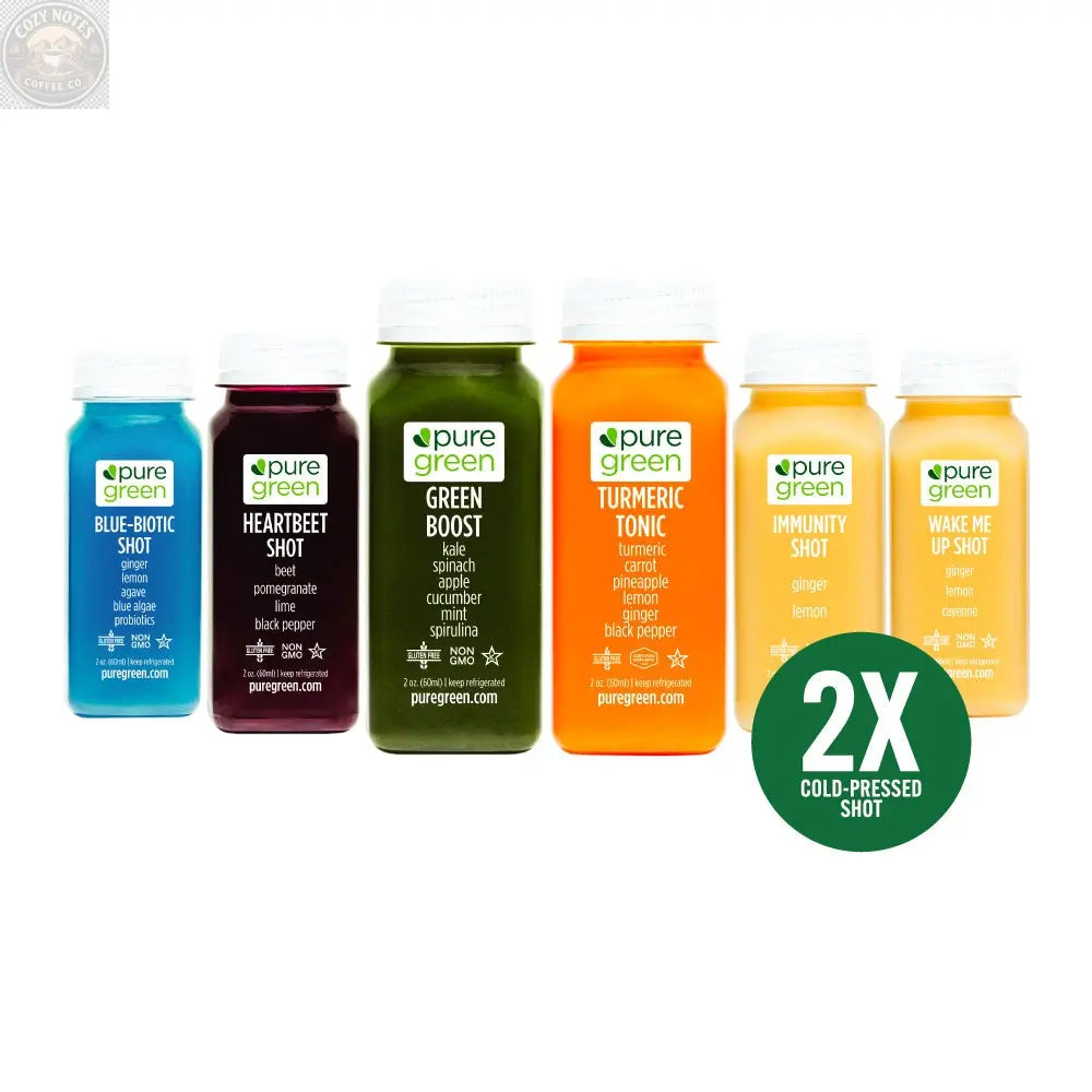 Shot Variety, Cold Pressed Juice Shots Pure Green